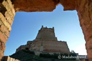 Vistas del castillo de Monzón