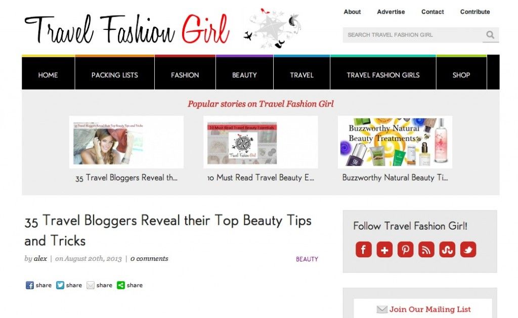 Travel Fashion Girl