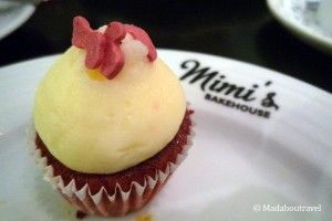 Red Velvet cupcake en Mimi's Bakehouse