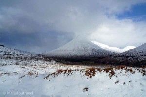 Highlands de Escocia nevadas