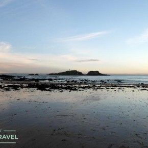 Playa de Yellowcraig en Dirleton, Escocia