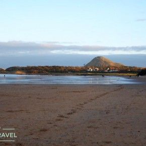 Playa de Yellowcraig en Dirleton, Escocia