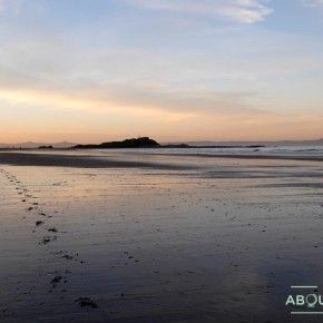 Playa de Yellowcraig en Dirleton, Escocia