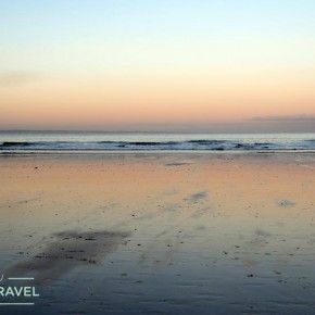 Playa de Yellowcraig en Dirleton, Escocia