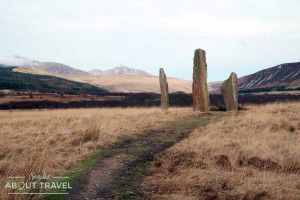 Círculo de piedras en Machrie Moor en la isla de Arran