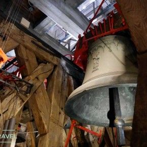 Interior de la torre de San Romualdo en Malinas