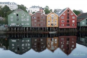 Almacenes de colores en Trondheim