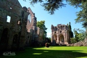 Abadía de Dryburgh en los Borders de Escocia