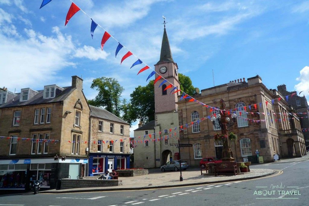 Centro histórico de Jedburgh en Escocia