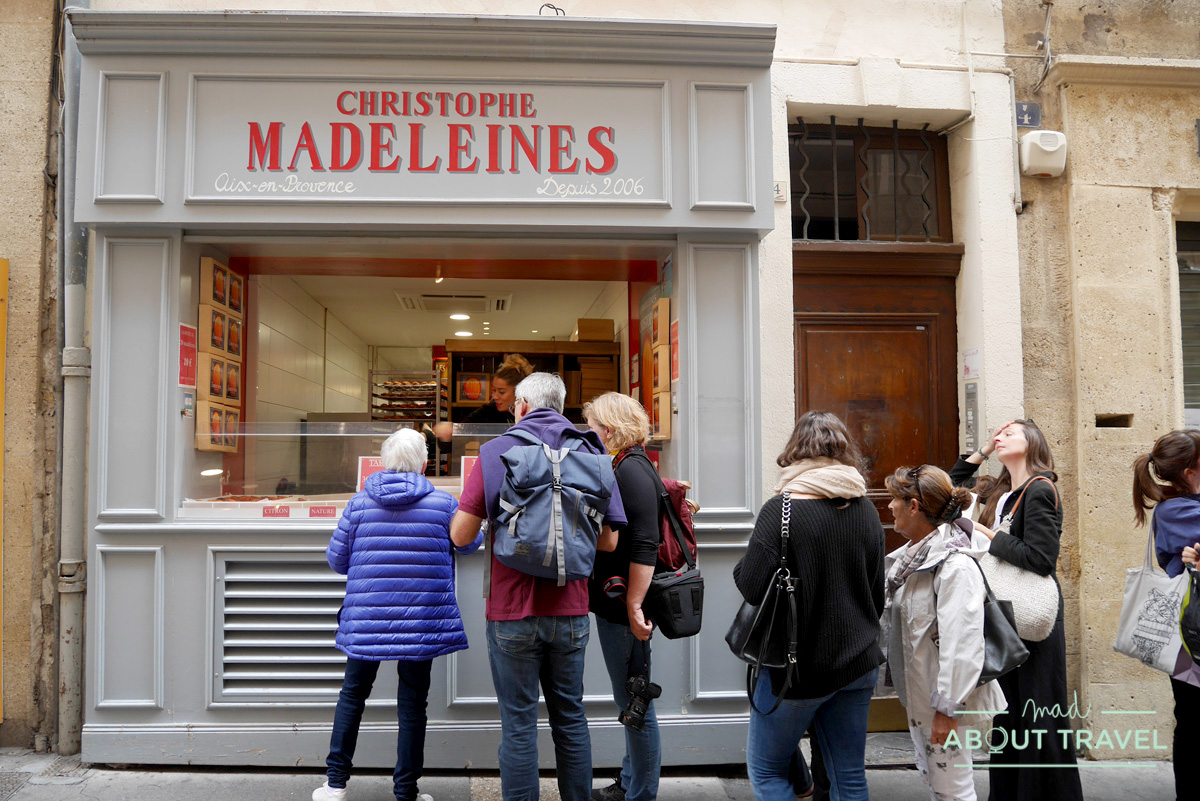 que comer en aix-en-provence: christophe madeleines