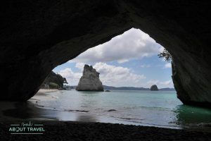 Playa de Cathedral Cove Nueva Zelanda