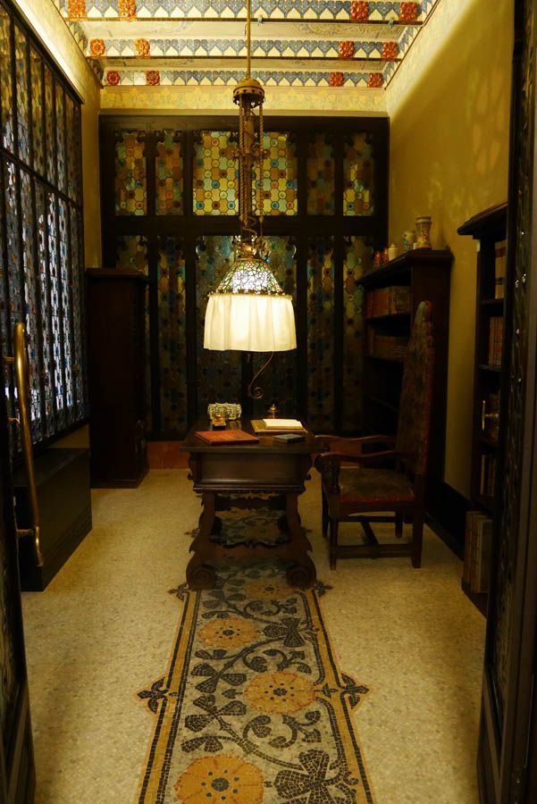 despacho de antoni amatller en la casa amatller de barcelona