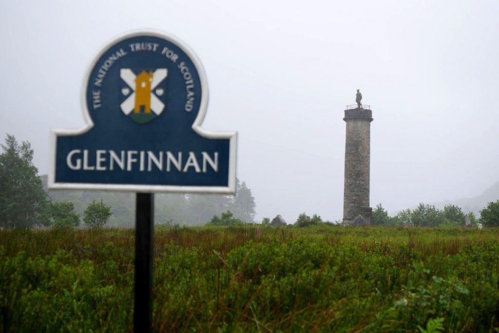 ruta jacobita - monumento de glenfinnan