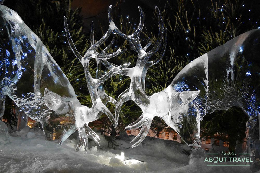 que hacer en Edimburgo en Navidad: esculturas de hielo
