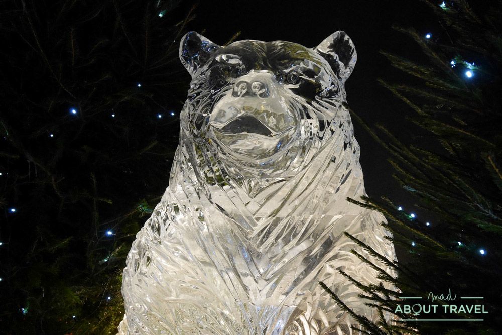 que hacer en Edimburgo en Navidad: esculturas de hielo