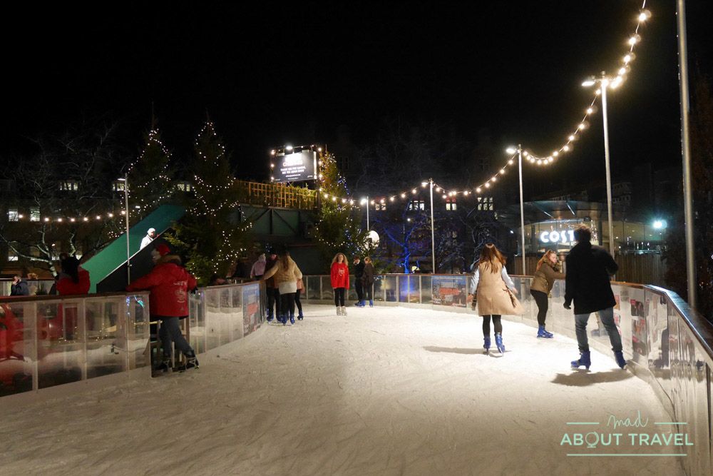 que hacer en navidad en Edimburgo: patinaje sobre hielo