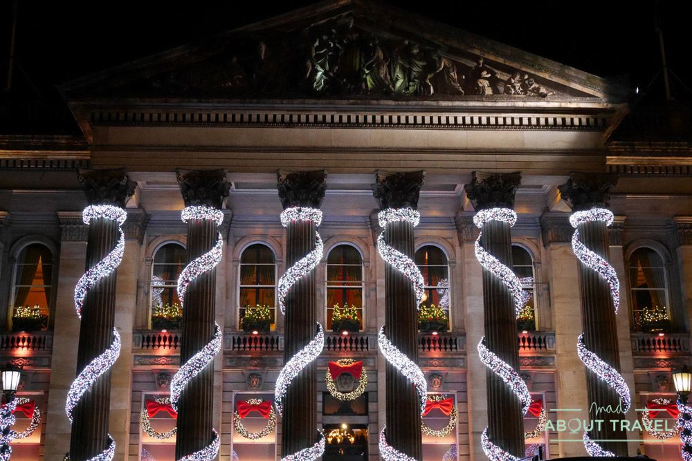 luces de navidad en Edimburgo: the dome