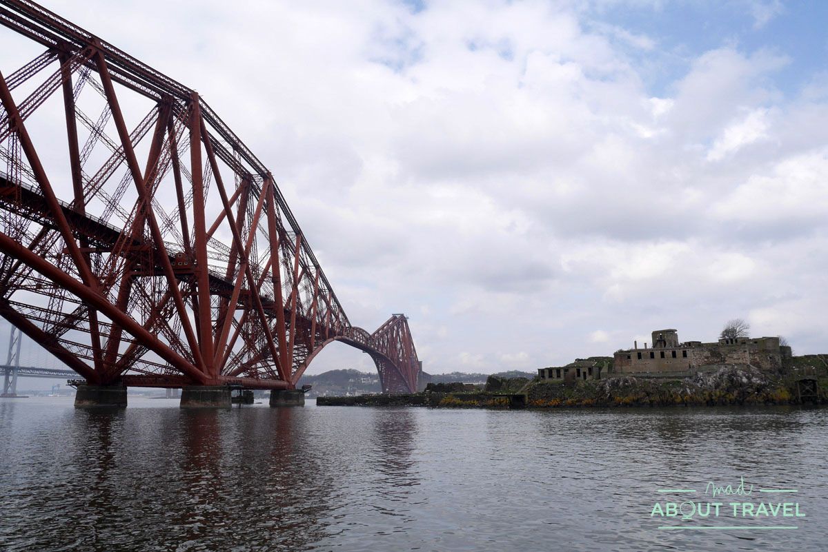 forth rail bridge y la isla de inchmickery
