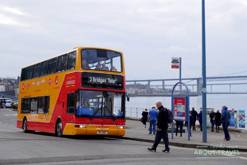 bus del 3 Bridges Tour en South Queensferry