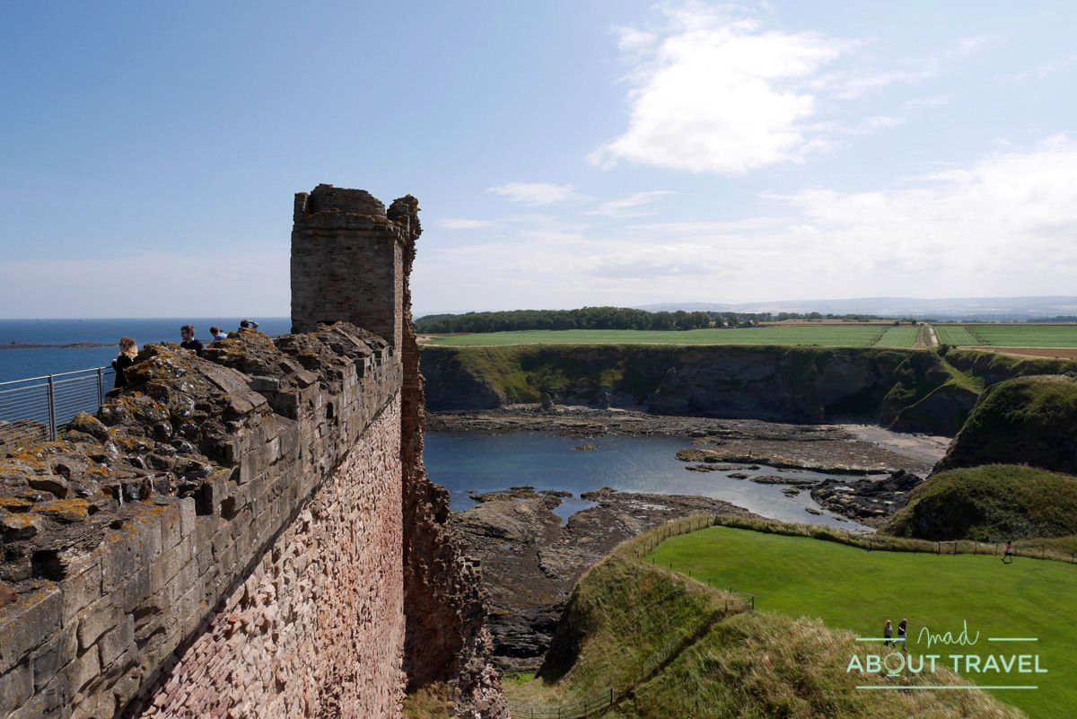 ruta en bus por east lothian: castillo de tantallon