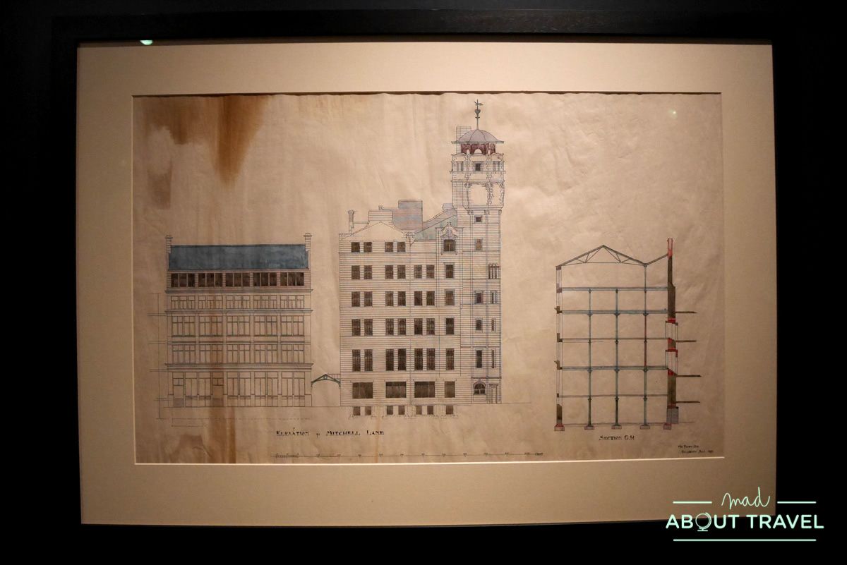 ruta de mackintosh Glasgow: exposicion 150 aniversario