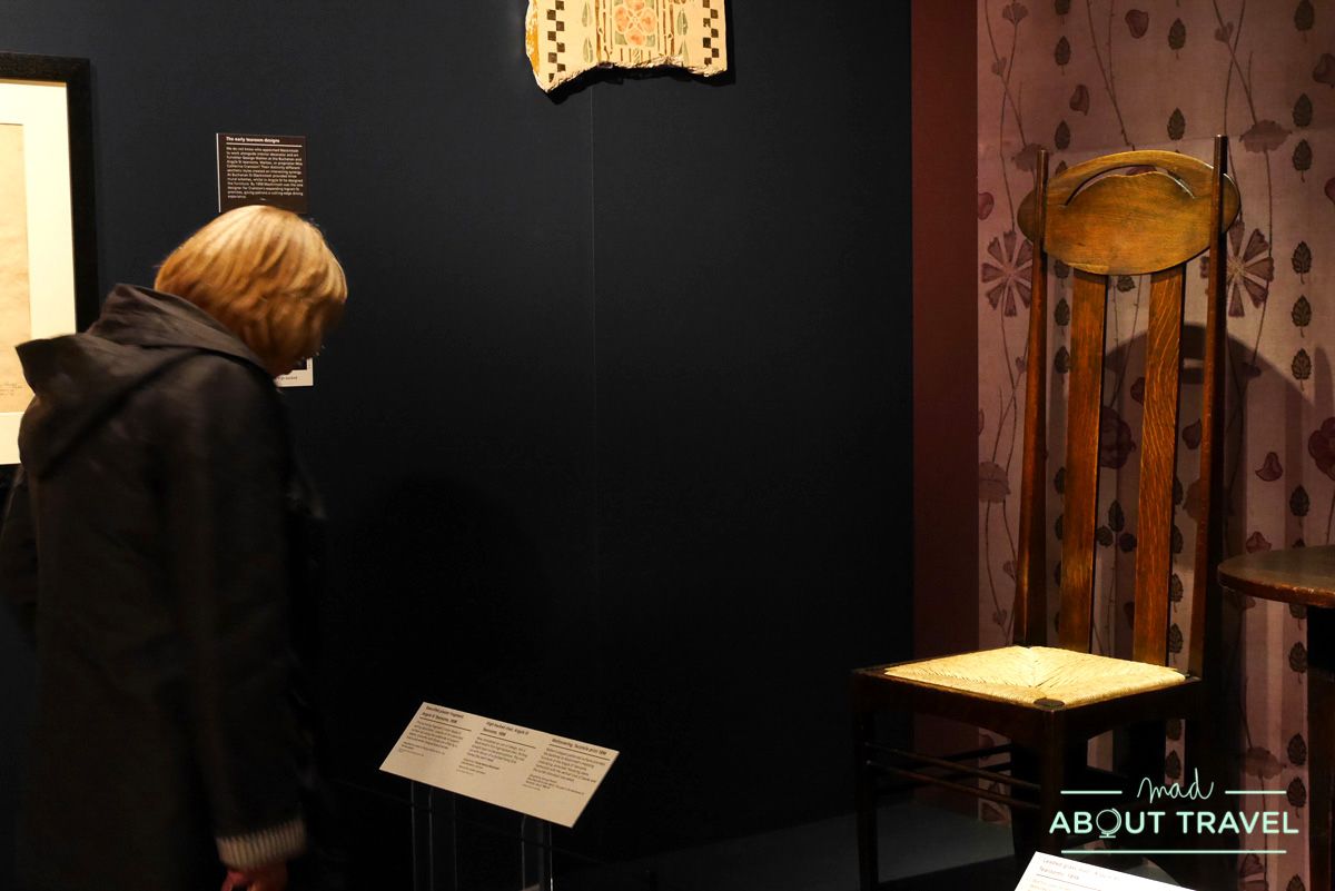 ruta de mackintosh Glasgow: exposicion 150 aniversario