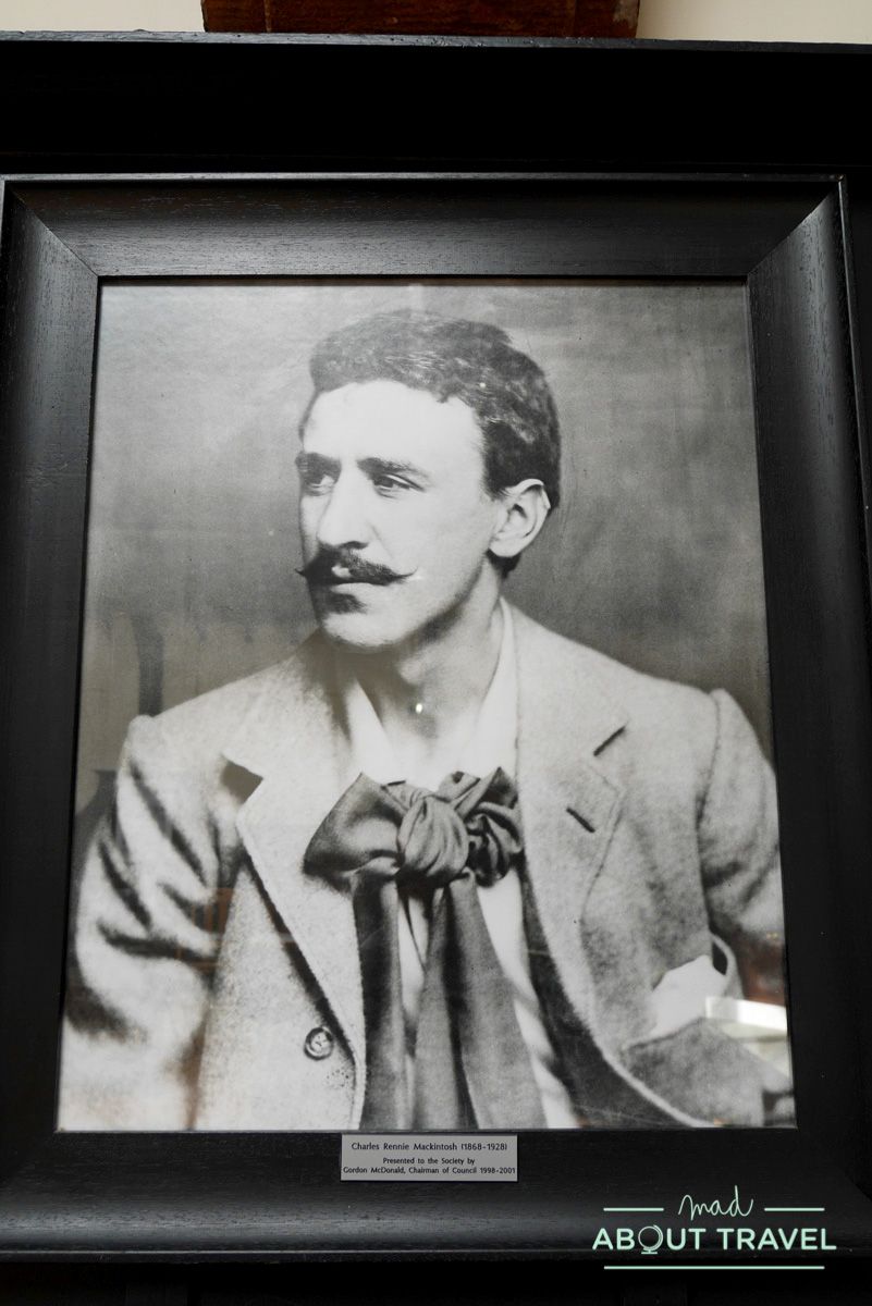 ruta de mackintosh Glasgow: retrato de Charles Rennie Mackintosh