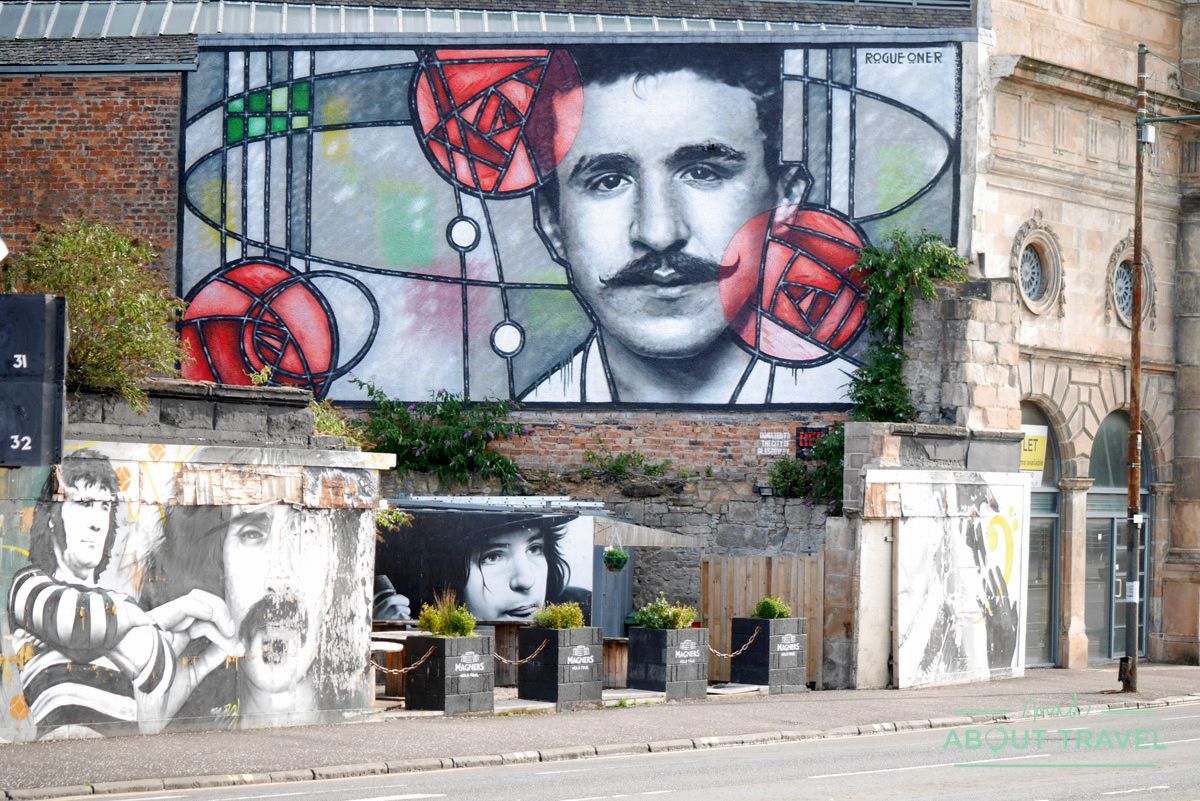 mural de mackintosh en glasgow
