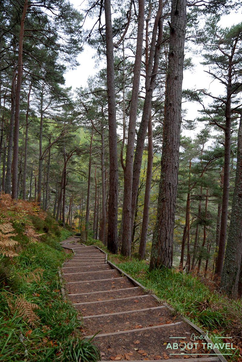 ruta senderista falls of foyers inverness