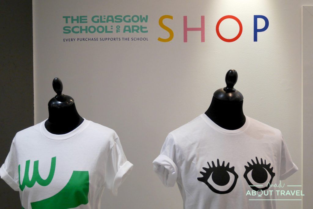 compras en Glasgow en Navidad: tienda de la Glasgow School of Art
