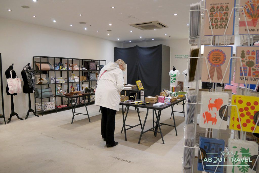 compras en Glasgow en Navidad: tienda de la Glasgow School of Art