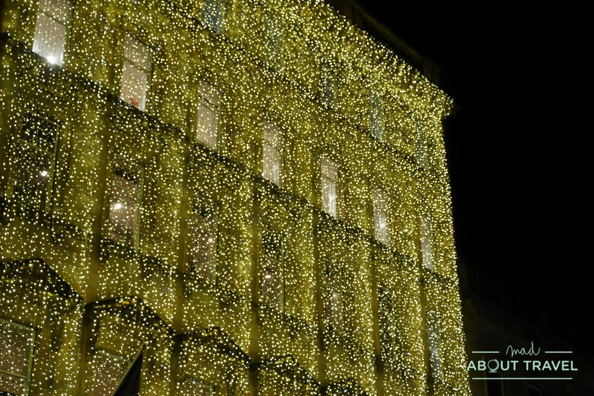 luces de navidad en Glasgow: House of Fraser