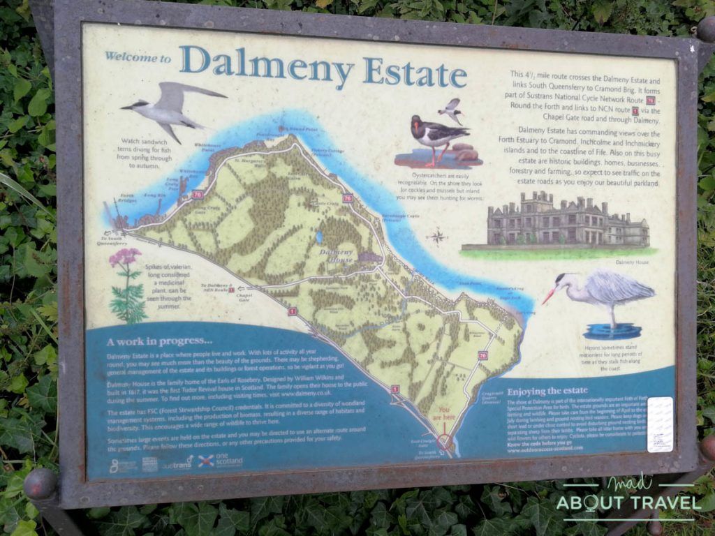 ruta en bicicleta desde Edimburgo: dalmeny estate