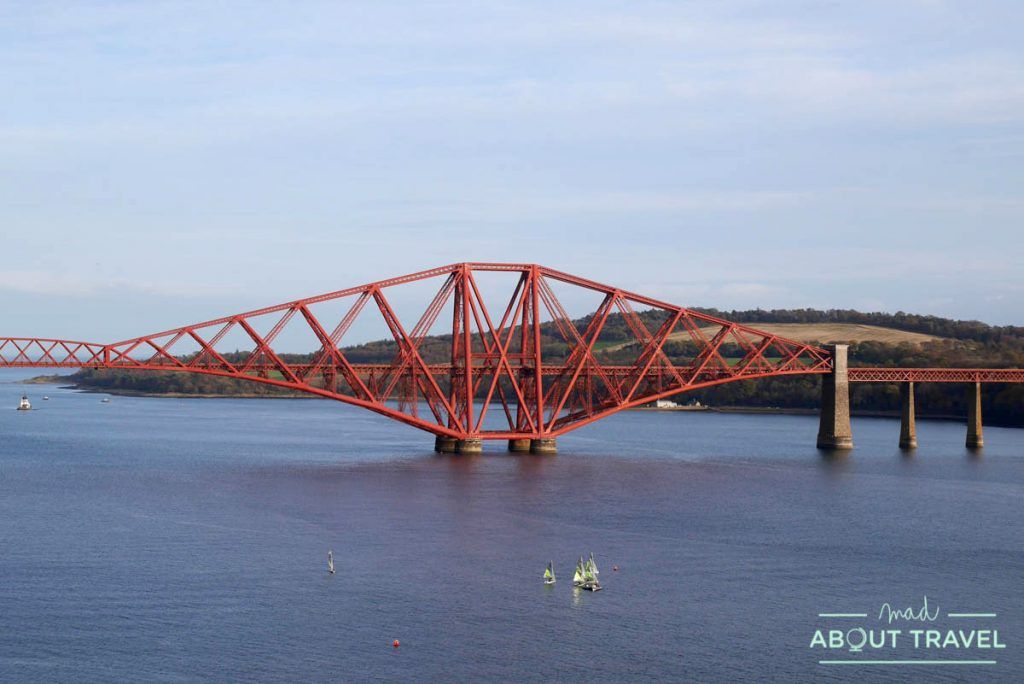 ruta en bicicleta desde Edimburgo: puente forth