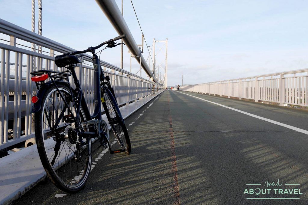 ruta en bicicleta desde Edimburgo: puentes forth