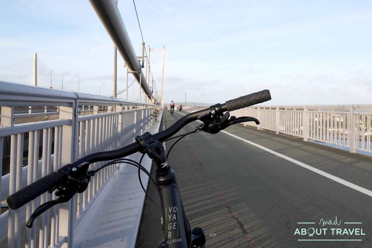 ruta en bicicleta desde Edimburgo: puentes forth