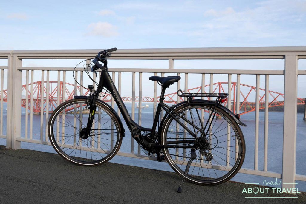ruta en bicicleta desde Edimburgo: puentes forth