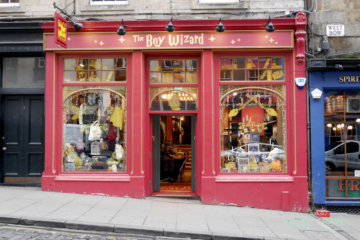 ruta de Harry Potter en Edimbugo: tiendas Harry Potter The Boy Wizard