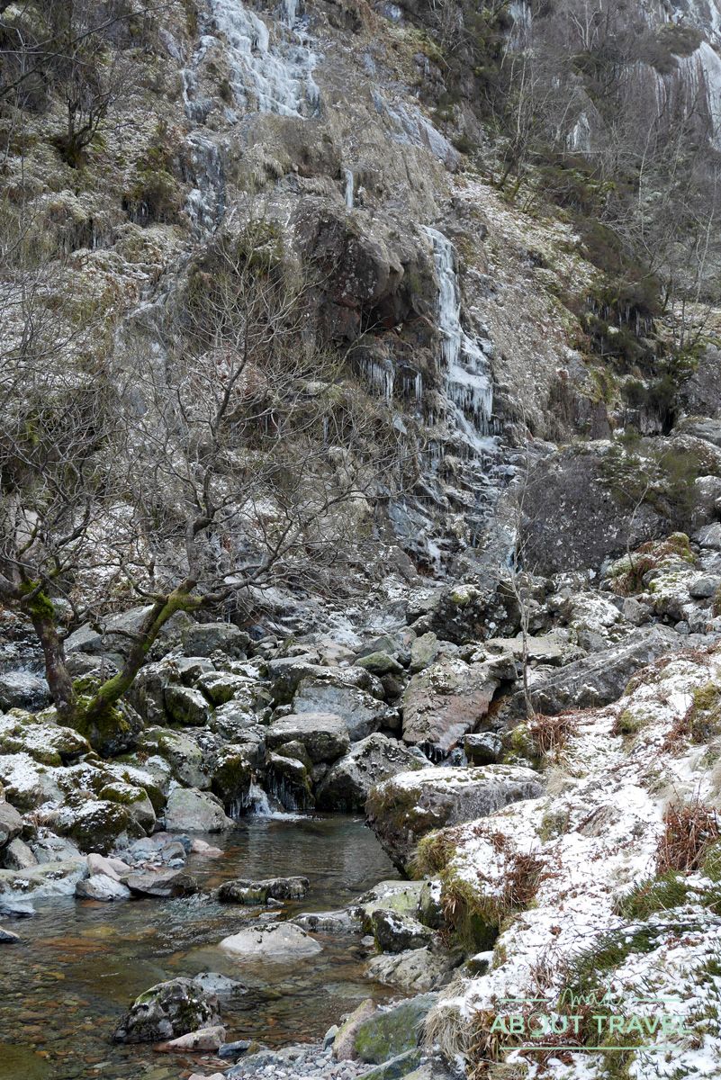 ruta senderista al Lost Valley de Glencoe