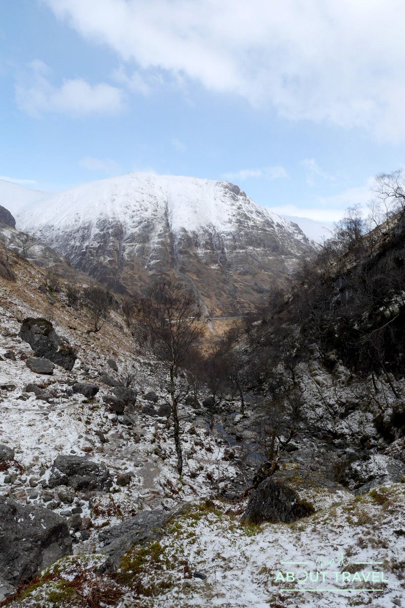 ruta senderista al Lost Valley de Glencoe