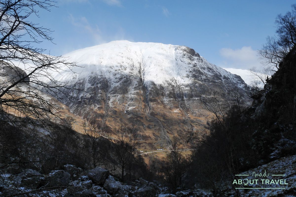 ruta senderista al Lost Valley de Glencoe