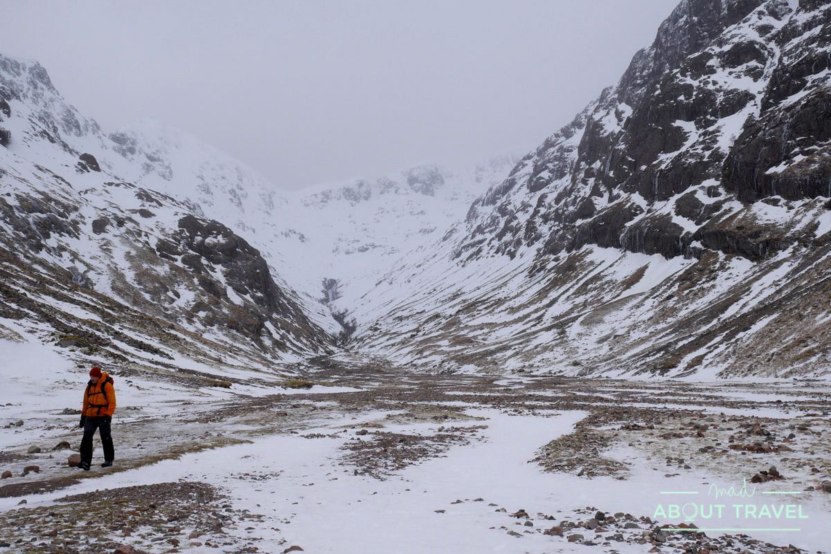 ruta senderista al Lost Valley de Glencoe