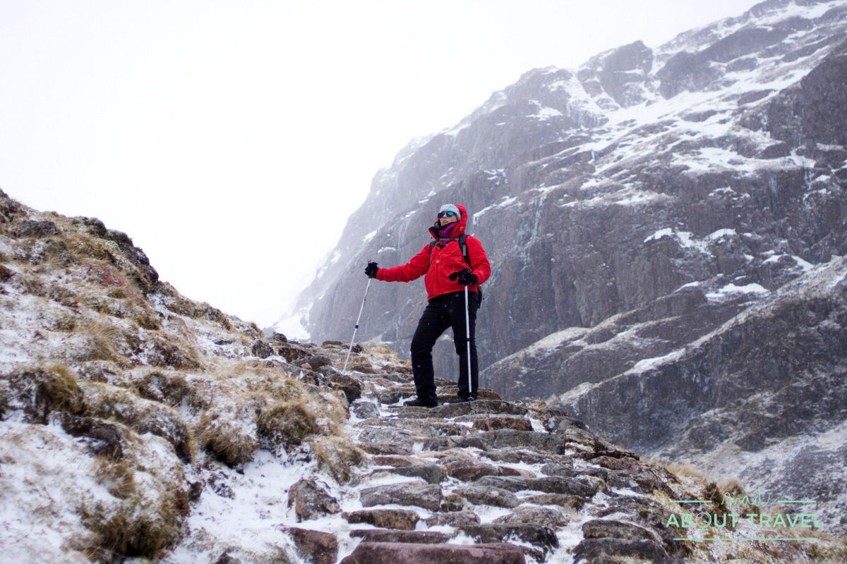 ruta senderista al Lost Valley de Glencoe