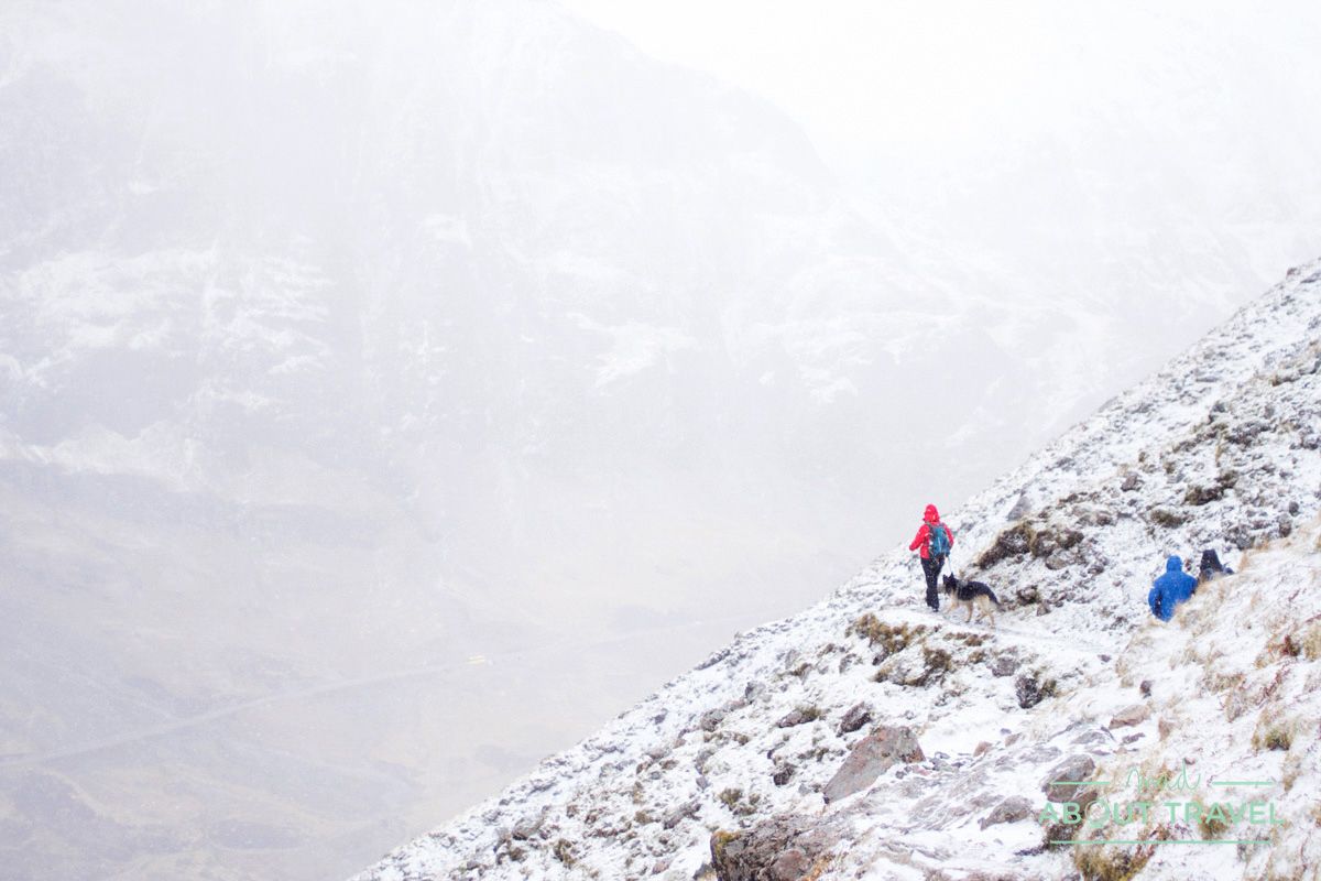 ruta senderista al Lost Valley de Glencoe