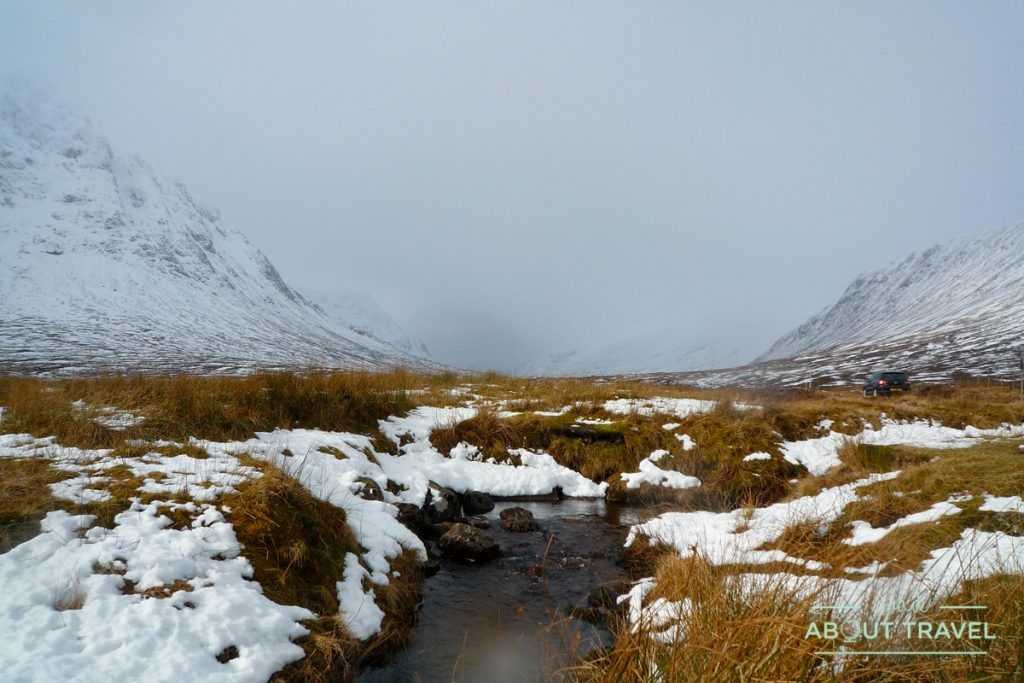 que ver en Glencoe: nieve
