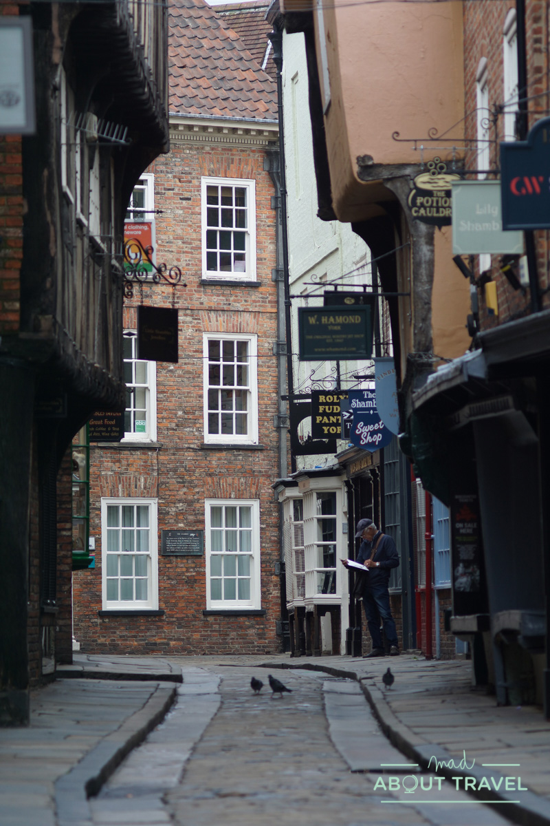 vista de la calle Shambles en York