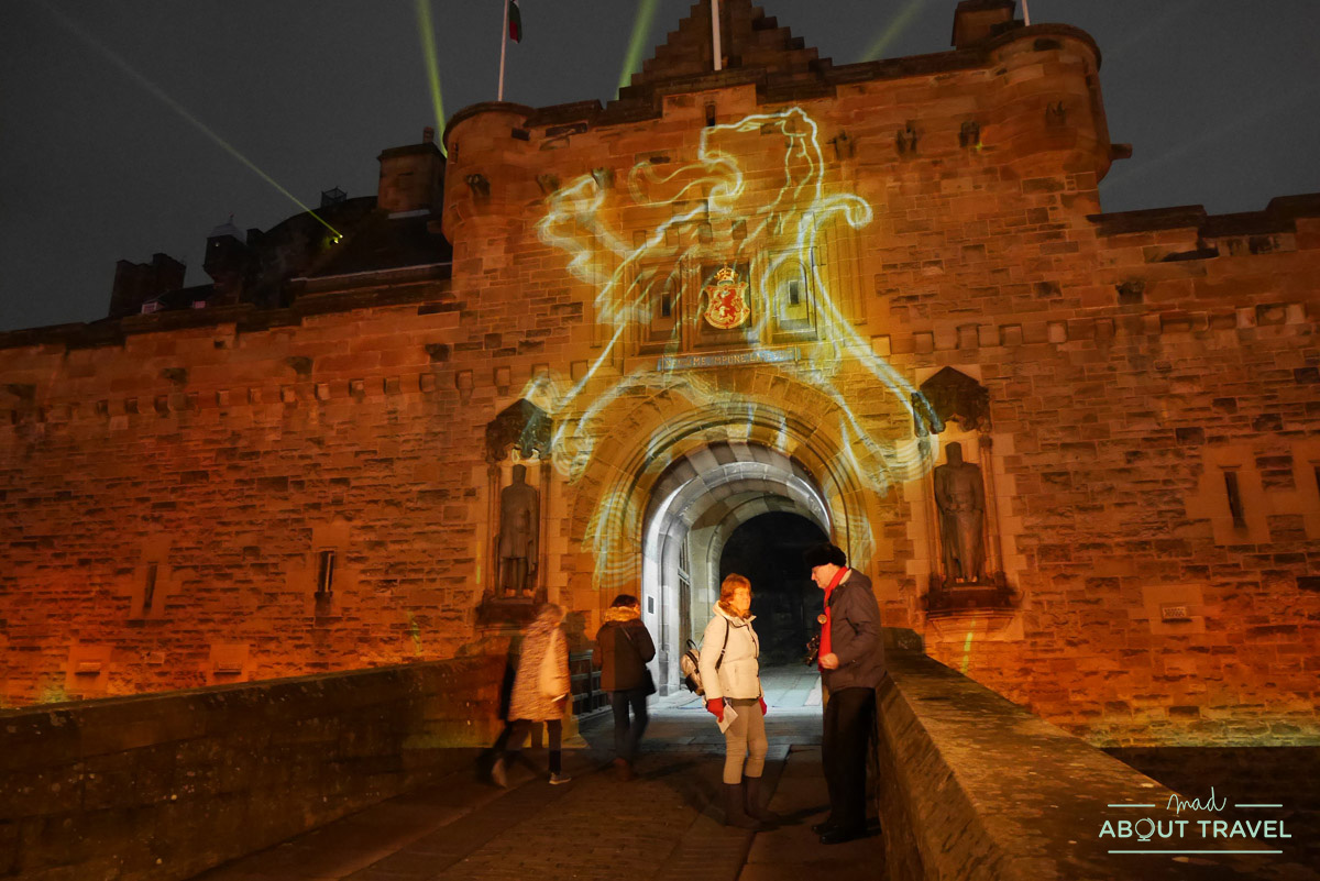 Castle of Light en el castillo de Edimburgo