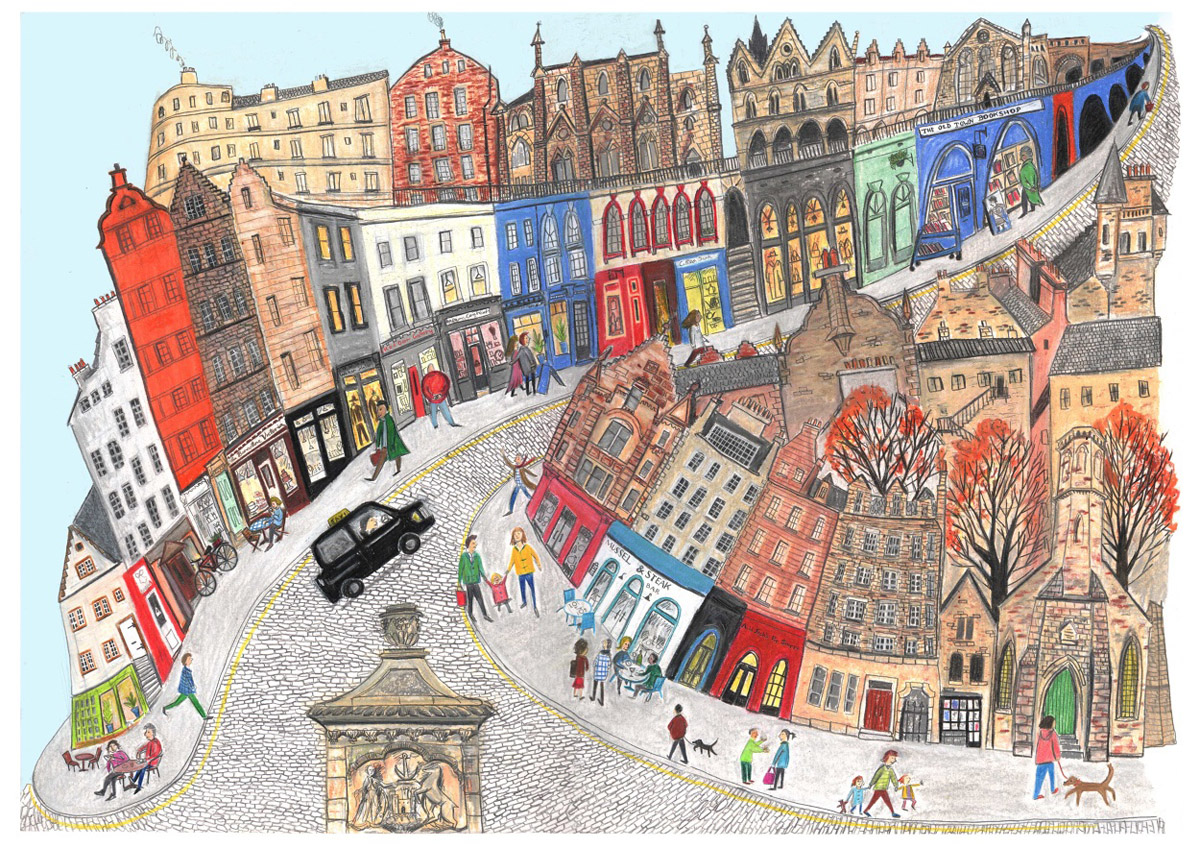 Ilustración de Edimburgo de Alice Newman