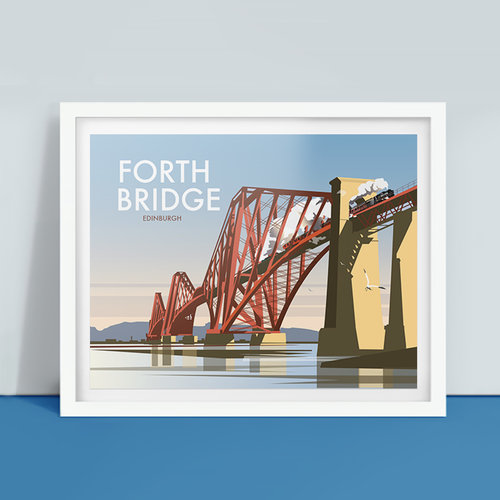 Ilustración del Forth Rail Bridge, de Dave Thompson Illustration
