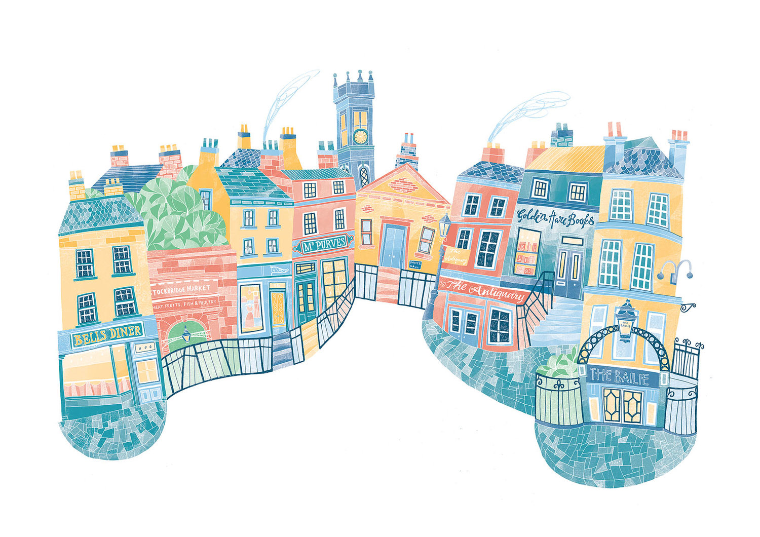 Ilustración de Edimburgo de Eilidh Muldoon